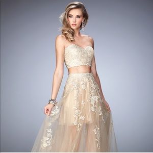 La Femme Two piece gown